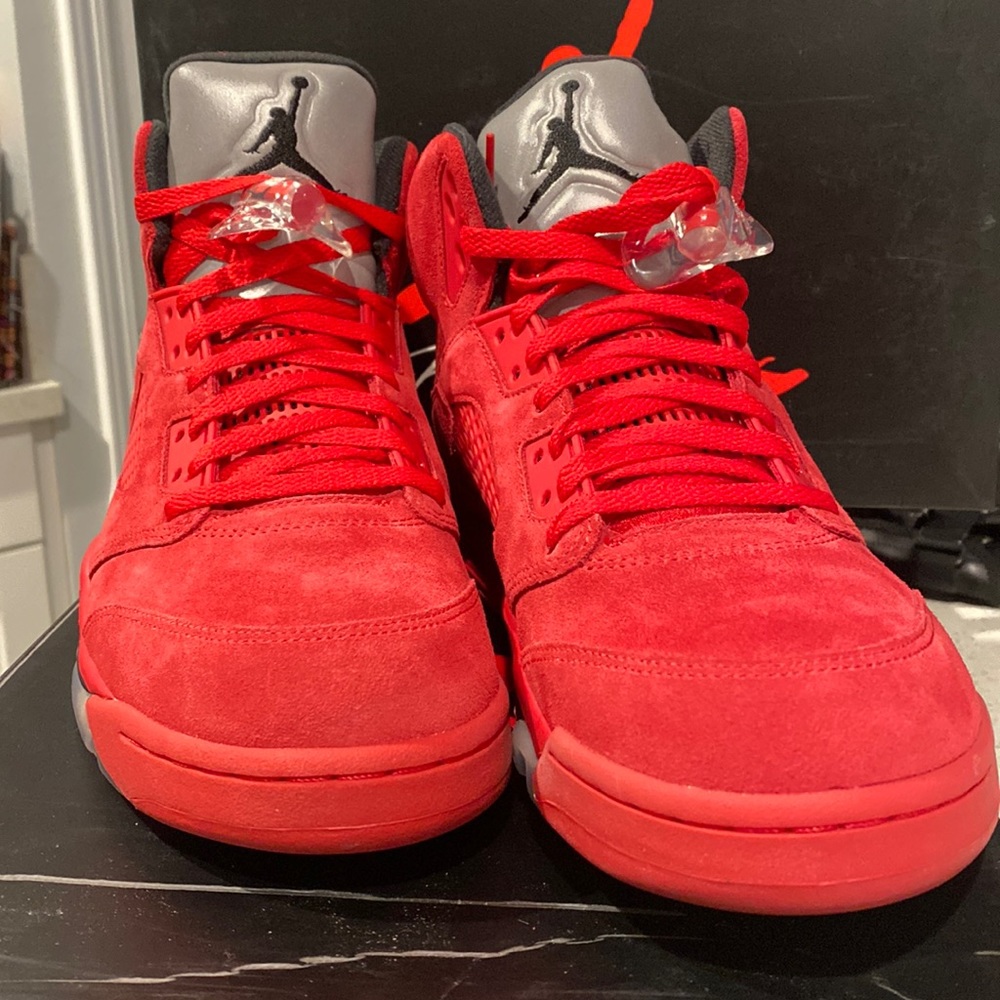 Air Jordan Retro 5 Red Suede
